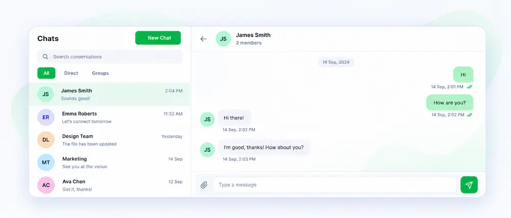 Momenza internal team chat